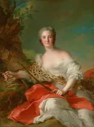Porträt von Constance-Gabrielle-Magdeleine Bonnier de la Mosson als Diana